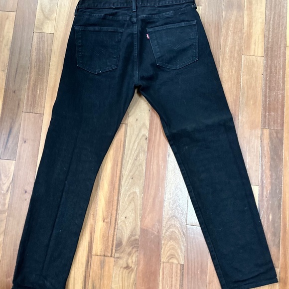 LEVI's Men's 501Tapered Black Jeans W34xL32 button fly - Picture 1 of 4